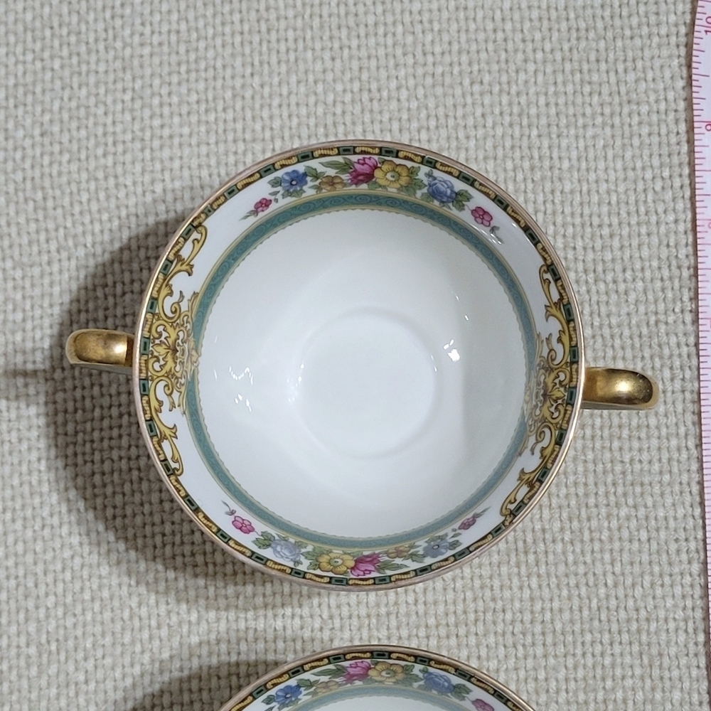 Vintage Cottswold Footed Boullion Cup & Saucer (2 Sets) Made in Bavaria - Picture 13 of 16